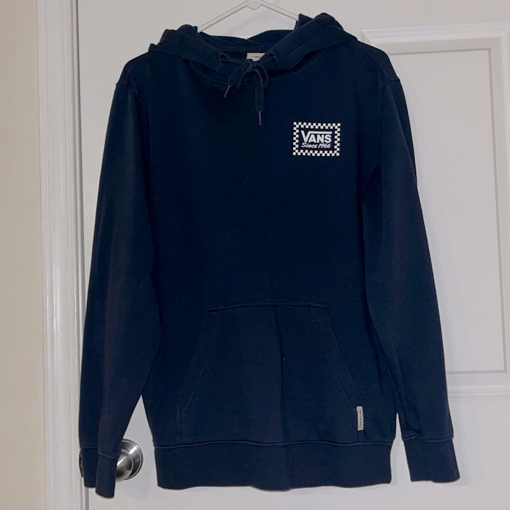 Vans navy blue hoodie, men’s size small